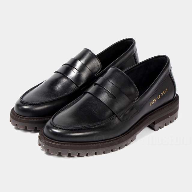 【新品未使用】 COMMON PROJECTS コモンプロジェクト ローファー 革靴 レザーシューズ LOAFER WITH LUG SOLE 2379 【40（約25.0cm）/BLACK】