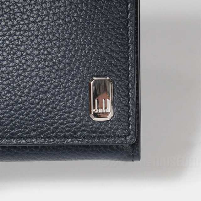 【新品未使用】 DUNHILL ダンヒル メンズ 二つ折り財布 長財布 D BELGRAVE COAT WALLET 10CC ネイビー レザー DU19F2100AR