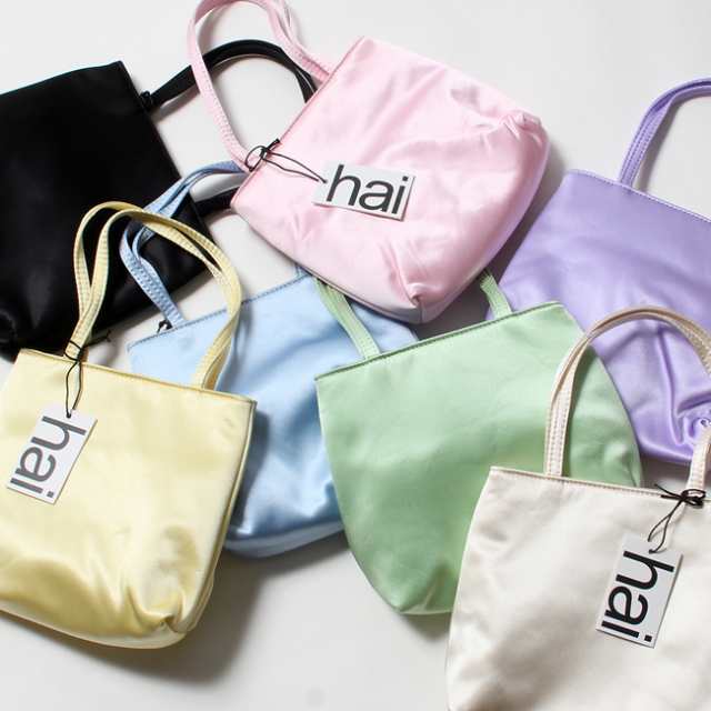 【新品未使用】 HAI ハイ ハンドバッグ トート LITTLE SILK BAG リトルシルクバッグ シルク 【LILAC】