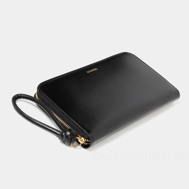 【新品未使用】 JIL SANDER ジルサンダー ZIP AROUND WALLET ジップアラウンドウォレット 長財布 レザー J07UI0005P4841 【BLACK】