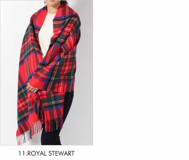 【新品未使用】 ジョンストンズ Johnstons カシミア ストール 大判 カシミヤ Cashmere Tartans Stole WA56 タータンチェック WA000056  【8.WALLACE】並行輸入品