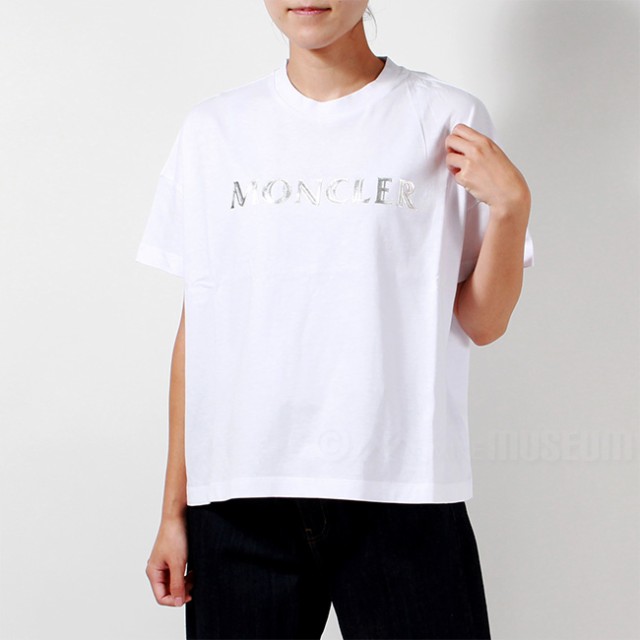 【新品未使用】 MONCLER モンクレール レディース Tシャツ カットソー 半袖 GIROCOLLO 全2サイズ 8C704 10 V8094 001 【XS】