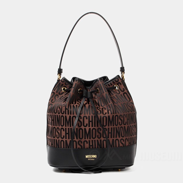 MOSCHINO モスキーノ バケット バッグ LOGO JACQUARD DRAWSTRING BUCKET BAG レディース  A74018268｜au PAY マーケット