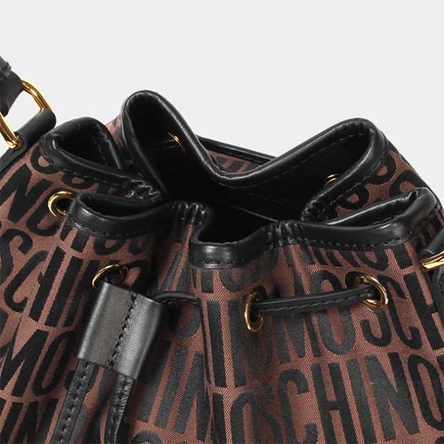 MOSCHINO モスキーノ バケット バッグ LOGO JACQUARD DRAWSTRING BUCKET BAG レディース  A74018268｜au PAY マーケット