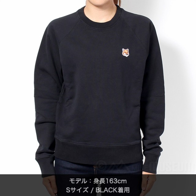 メゾンキツネ sweatshirt fox head patch レディース