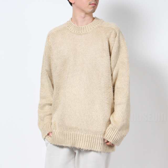 Maison Margiela メゾン マルジェラ ニット セーター Brushed linen knit sweater ブラッシュド  リネンセーター メンズ 麻 S50HL0007S182｜au PAY マーケット