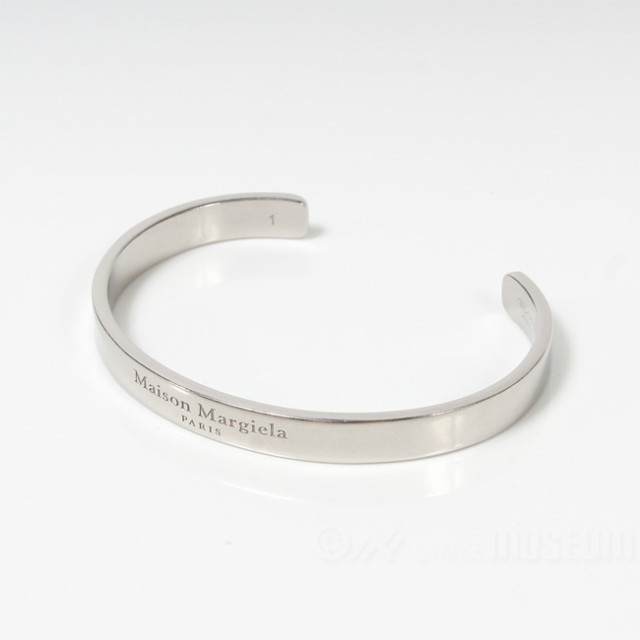 【新品未使用】 Maison Margiela メゾン マルジェラ ブレスレット アクセサリー Logo cuff ロゴカフ シルバー SM1UY0066SV0158 【01/PALLADIO BURATTATO】