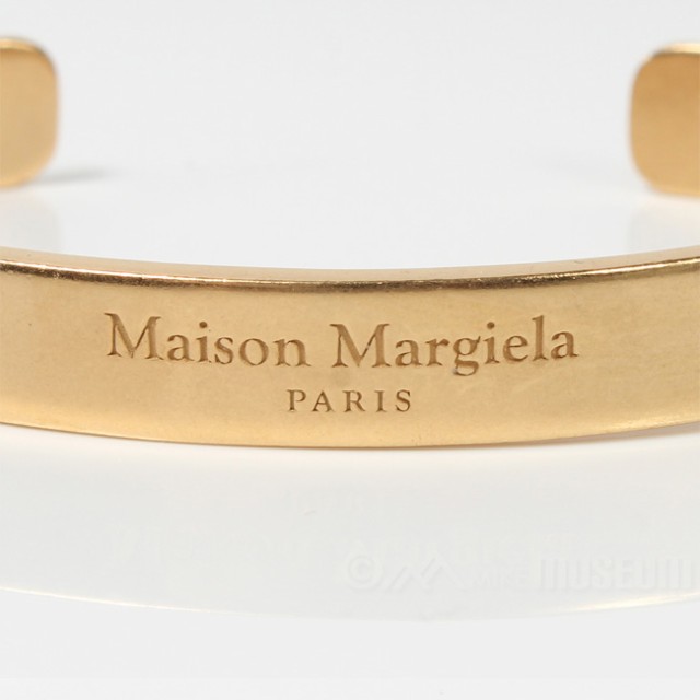 【新品未使用】 Maison Margiela メゾン マルジェラ ブレスレット アクセサリー Logo cuff ロゴカフ シルバー SM1UY0066SV0158 【01/PALLADIO BURATTATO】