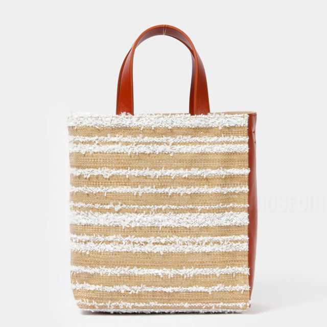 【新品未使用】 MARNI マルニ トート ショルダー ハンドバッグ MUSEO SOFT BAG SMALL SHMP0018U6 P5448 【LILY WHITE/TABASCO】