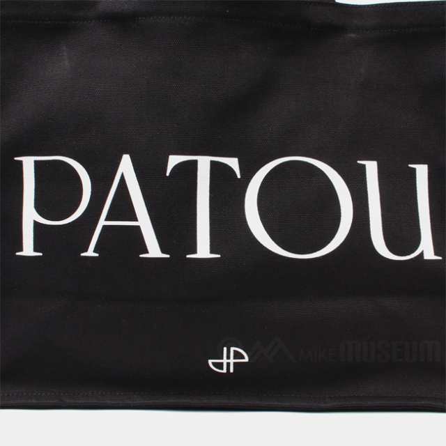 【新品未使用】 PATOU パトゥ トート ショルダーバッグ CANVAS TOTE キャンバストート コットン AC0240076 【BLACK】