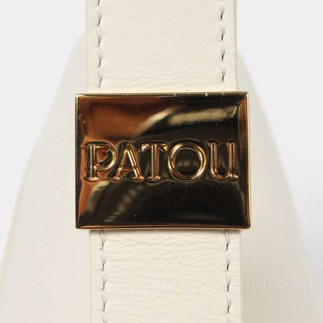 【新品未使用】 PATOU パトゥ ハンドバッグ ショルダーバッグ ハーフムーンバッグ LE PATOU BA0015013 【IVORY】