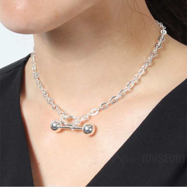 SASKIA DIEZ サスキアディツ ネックレス チョーカー BARBELLE NECKLACE CHOKER バーベルネックレスチョーカー  レディース シルバー 051.0｜au PAY マーケット