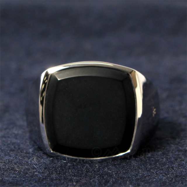 TOM WOOD トムウッド メンズ リング 指輪 CUSHION BLACK ONYX (M