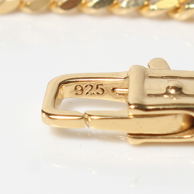 【新品未使用】 TOMWOOD トムウッド ブレスレット アクセサリー Curb Bracelet M Gold カーブブレスレットMゴールド B13029CBM01S925-9K 【7.7inch】