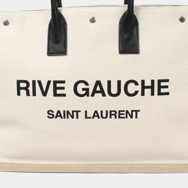 SAINT LAURENT サンローラン トート ハンドバッグ RIVE GAUCHE TOTE リヴゴーシュトート レディース キャンバス  499290FAABR｜au PAY マーケット