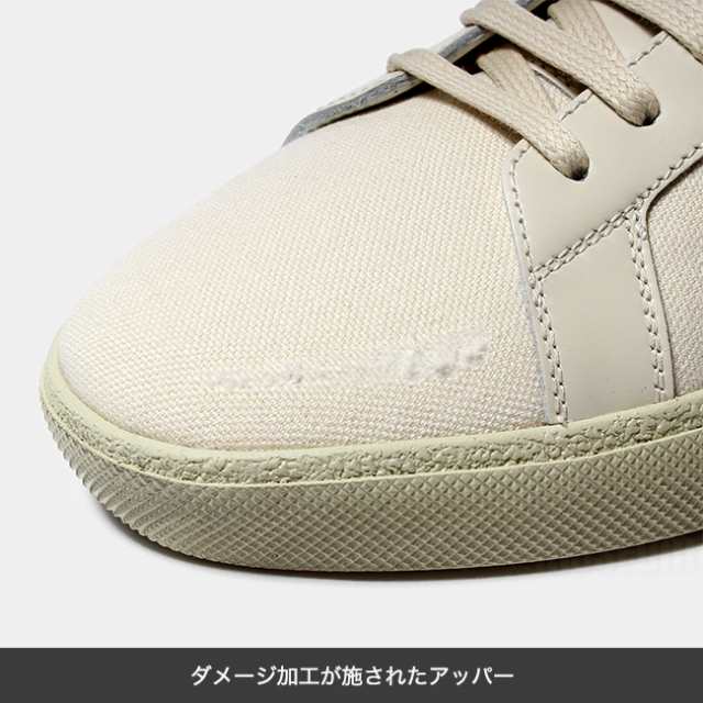 SAINT LAURENT サンローラン メンズ COURT CLASSIC SL/06 EMBROIDERED SNEAKERS スニーカー  シューズ コットン 611106GUP10｜au PAY マーケット