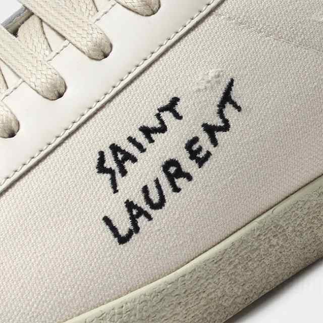 SAINT LAURENT サンローラン メンズ COURT CLASSIC SL/06 EMBROIDERED ...