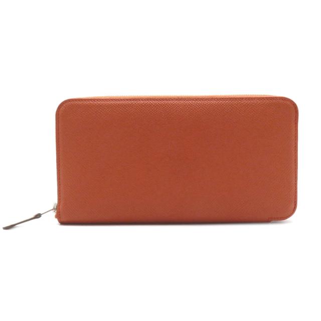 エルメスHERMES 長財布オレンジアザップシルクインロング