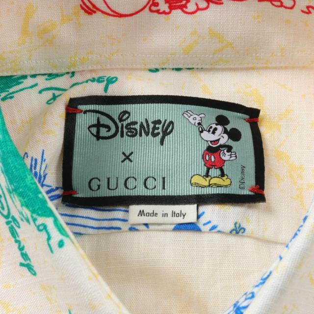GUCCI - グッチ GUCCI GUCCI × Disney 衣料品 トップス コットン レディース アイボリー系 / イエロー系 / マルチカラー 596906 【中古】 GUCCI - グッチ GUCCI GUCCI × Disney 衣料品 トップス コットン