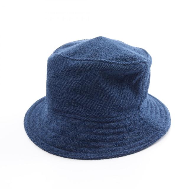 美品　エルメス　Hermes ハット　バケットハット　H柄　ネイビー 上品な日々に*エルメス*HERMES*Eden*エデン*バケットハット