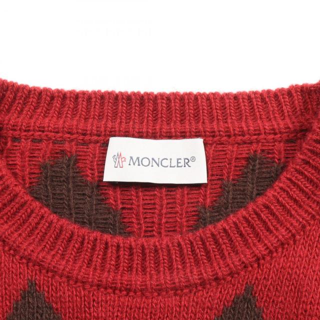モンクレール MONCLER ニット 衣料品 トップス ウール メンズ レッド系 / マルチカラー 9030200 【中古】 その他ニット・セーター