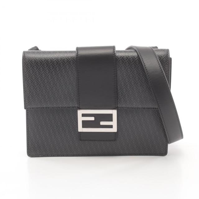Fendi FFロゴ ハンドバッグ グレー/ブラック FENDI メッシュ FF ロゴ