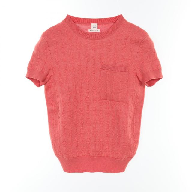 美品 FOXEY フォクシー knit Top Lady Standard カシミヤ×シルク 長袖  