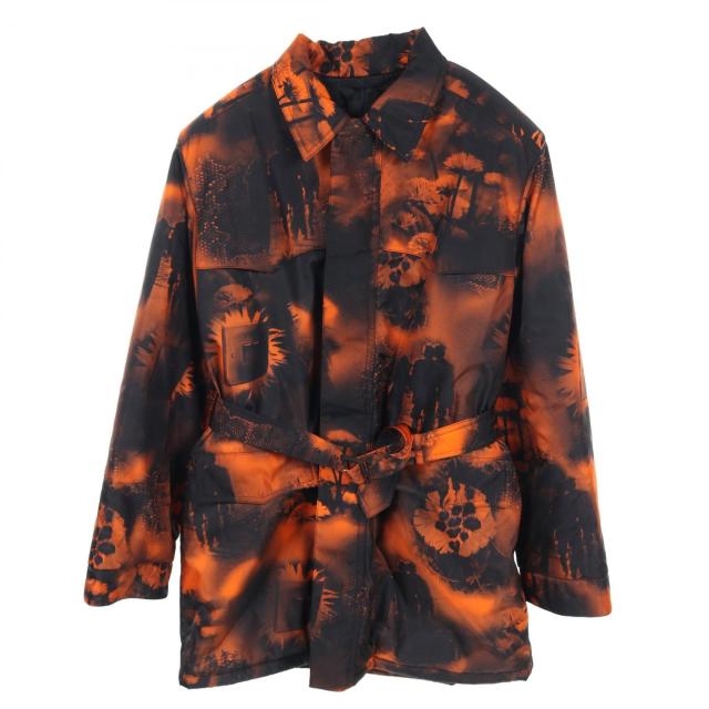 プラダ PRADA RE-NYLON トライアングルポーチ付き 衣料品 アウター ナイロン メンズ オレンジ系 / ブラック系 SGC091 【中古】