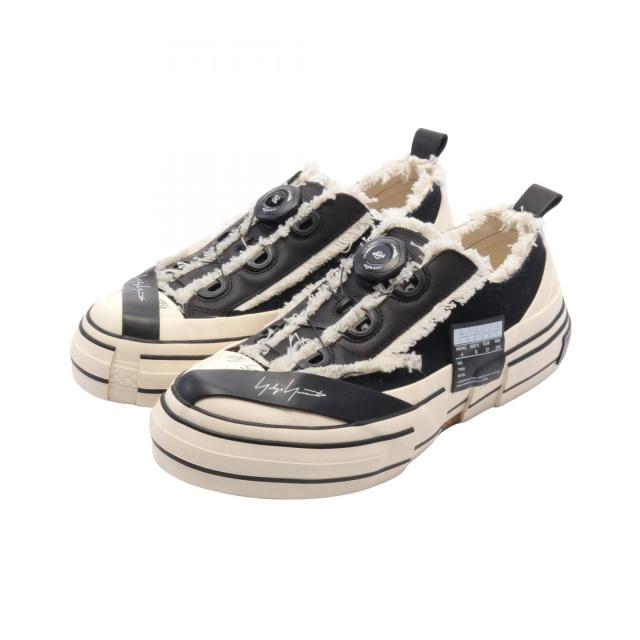 ヨウジヤマモト Yohji Yamamoto Yohji Yamamoto × VESSEL スニーカー 靴 キャンバス レザー メンズ ブラック系 / ホワイト系 【中古】