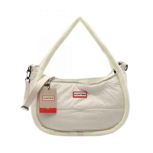 ハンター HUNTER フレイムド パファー ラージ ホーボー トートバッグ バッグ ナイロン レディース アイボリー系 / イエロー系 UBX3705KBM 【新品】