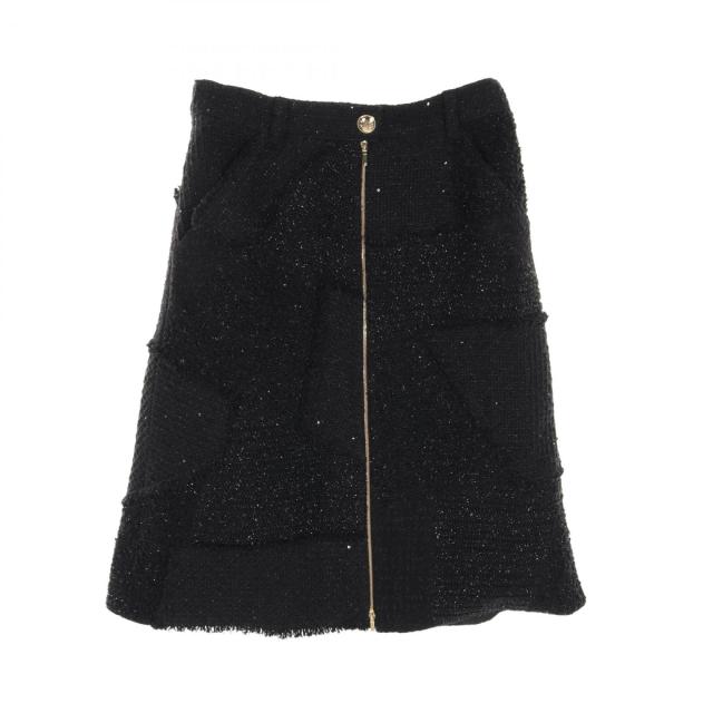 シャネル CHANEL スカート 衣料品 ボトムス ウール レディース ブラック系 【中古】
