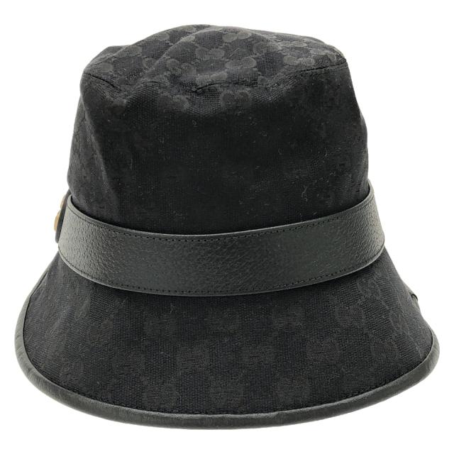グッチ GUCCI ハット ハット 帽子 ポリエステル レディース ブラック系 5765874HG531060L 【新品】