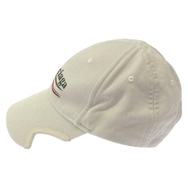 BALENCIAGA ホワイト ベースボールキャップ BALENCIAGA ホワイト ベースボールキャップ バレンシアガ ロゴ