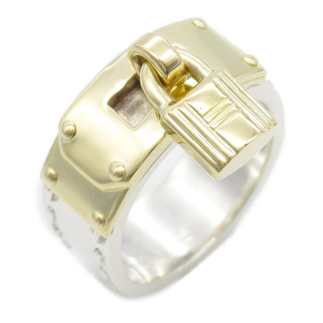 エルメス HERMES ケリーリング リング・指輪 ジュエリー シルバー925 K18（イエローゴールド） レディース ゴールド系 / シルバー系 【中古】