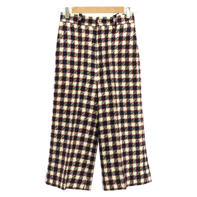 美品 ルイ・ヴィトン ノースリーブ ツイストロック 格子柄 首元  