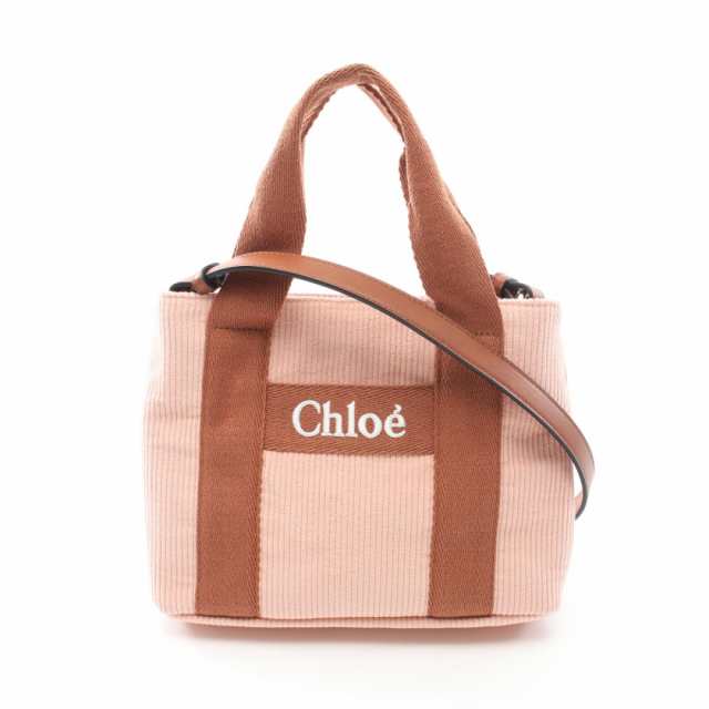 クロエ Chloe ショルダーバッグ バッグ キャンバス レザー コーデュロイ レディース ピンク系 / ブラウン系 C20274454 【新品】