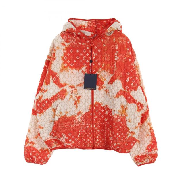 ルイ・ヴィトン LOUIS VUITTON モノグラムバンダナ タイダイ ブルゾン 衣料品 アウター ナイロン メンズ オレンジ系 / ホワイト系 RM222MNM1HNB12W 【中古】