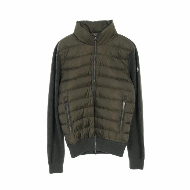 モンクレール MONCLER ダウンジャケット 衣料品 アウター ナイロン ウール メンズ カーキ系 【中古】