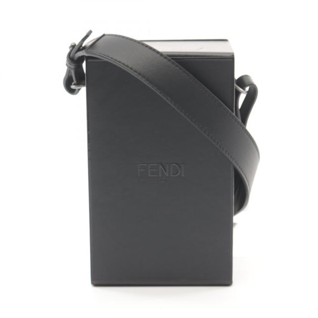 フェンディ FENDI ボックス ショルダーバッグ バッグ レザー レディース ブラック系 7VA519 【中古】
