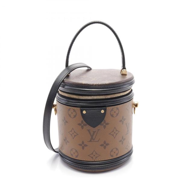 ルイ・ヴィトン LOUIS VUITTON カンヌ ハンドバッグ バッグ PVCコーティングキャンバス レザー モノグラム・リバース レディース ブラウン系 / ブラック系 M43986 【中古】