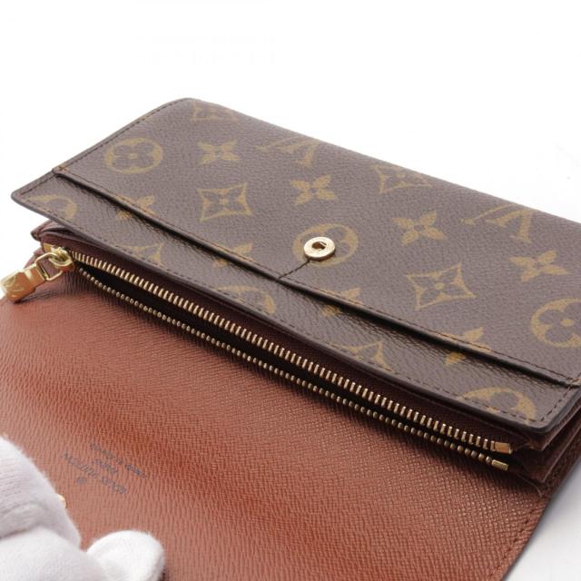 ルイヴィトン モノグラム ポルトモネ クレディ 二つ折り 財布 レザー