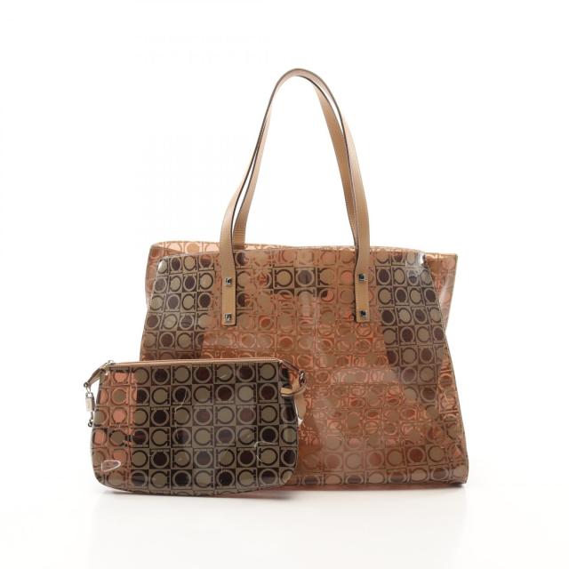 FERRAGAMO ブラウンレザートートバッグフェラガモ フェラガモ エイミー