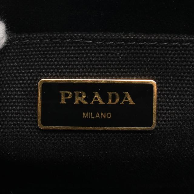 プラダ PRADA CANAPA カナパ トートバッグ バッグ キャンバス レディース ブラック系 1BG439 【中古】 トートバッグ