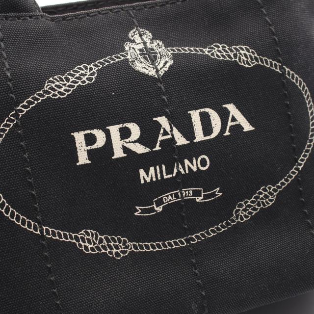 プラダ PRADA CANAPA カナパ トートバッグ バッグ キャンバス レディース ブラック系 1BG439 【中古】 トートバッグ