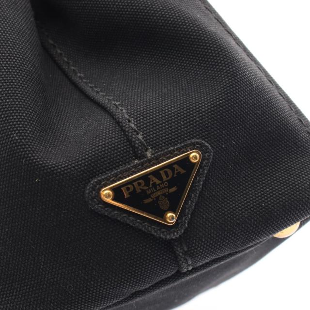 プラダ PRADA CANAPA カナパ トートバッグ バッグ キャンバス レディース ブラック系 1BG439 【中古】 トートバッグ