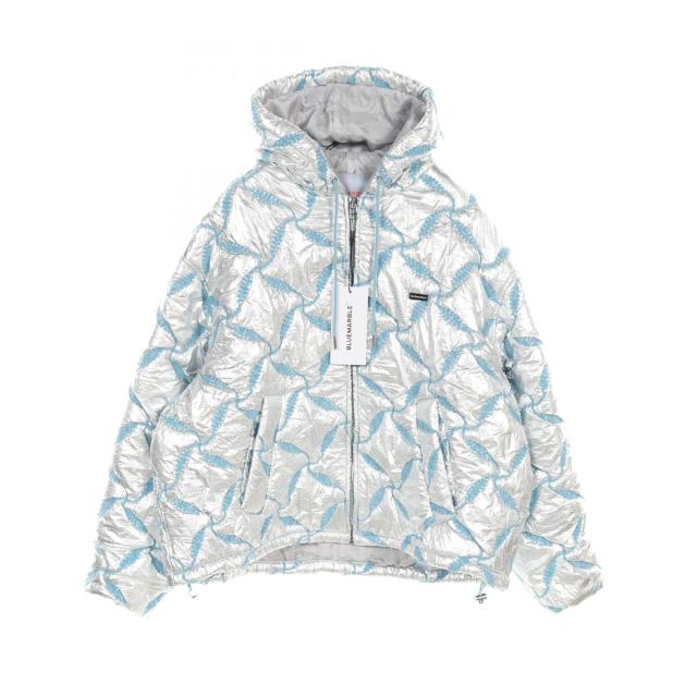 ブルーマーブル BLUE MARBLE ブーデッドボンバー 衣料品 アウター ビスコース メンズ シルバー系 / ブルー系 【中古】