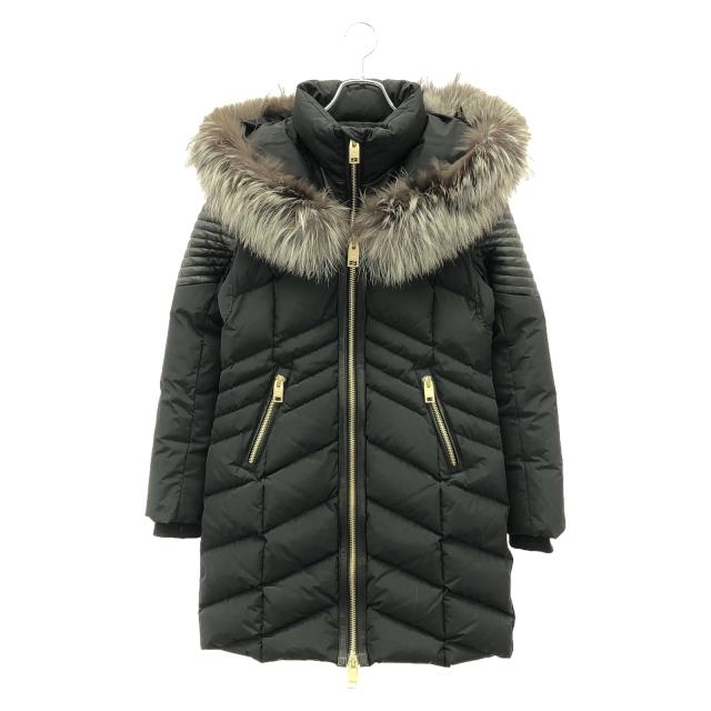 ダウンコート 衣料品 アウター ポリエステル レディース ブラック系 【中古】