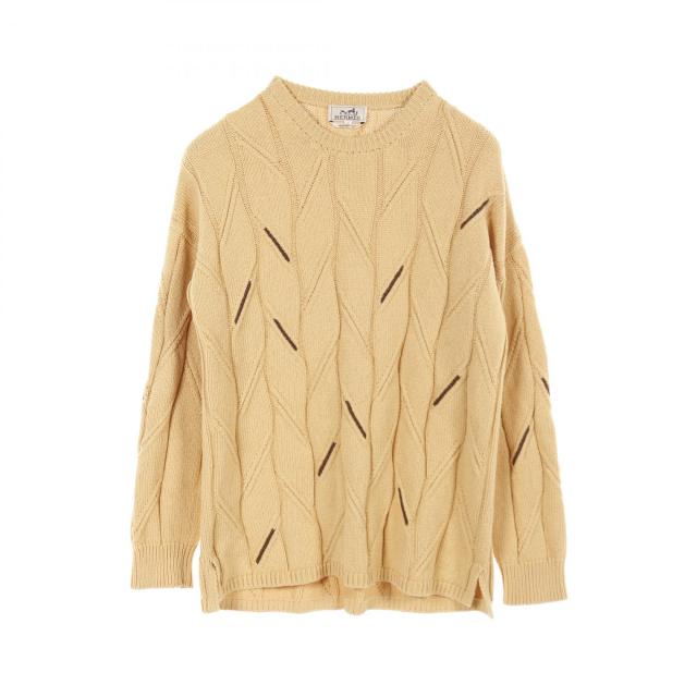 美品　エルメス　ニット　カシミヤ M メンズ HERMES - 美品 エルメス HERMES ニット セーター プルオーバー