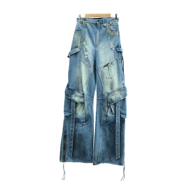 エゴンラボ	 EGONLAB CARGO ELEVATED パンツ 衣料品 ボトムス コットン メンズ ブルー系 【中古】