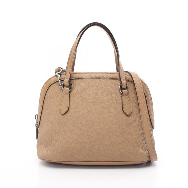 グッチ GUCCI ハンドバッグ バッグ レザー レディース ベージュ